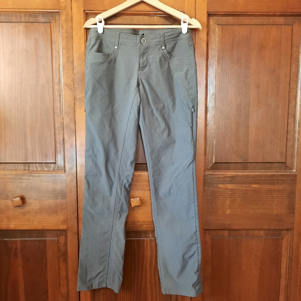 Kuhl Trekr Pants Charcoal Mid-rise Straight Leg Convertible Pants-Capris Size 4 - Picture 4 of 16